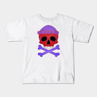 Beanie Skull and Knitted Crossbones Kids T-Shirt